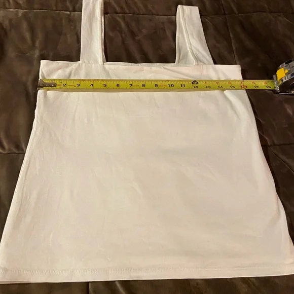 2 LOFT LINED BLACK AND WHITE SIZE MEDIUM TANK TOPS - Picture 2 of 10